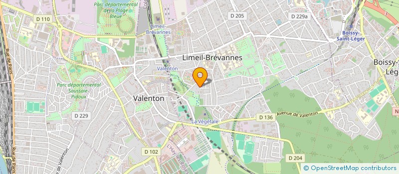 localisation de l'entreprise LES DELICES DES TILLEULS  LIMEIL-BREVANNES