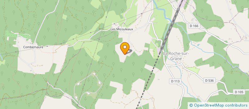 localisation de l'entreprise LES DELICES DU BOMPART à LA ROCHE-SUR-GRANE