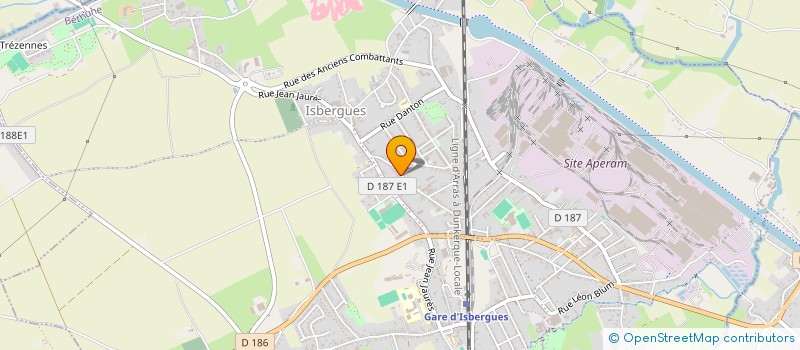 localisation de l'entreprise LES DELICES DU BOULANGER  ISBERGUES