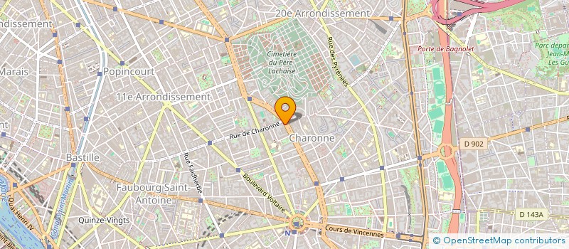 localisation de l'entreprise LES DELICES DU BOULEVARD  PARIS