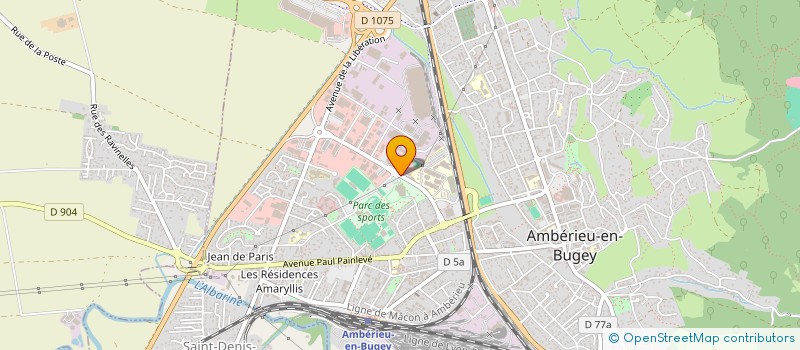 localisation de l'entreprise LES DELICES DU BUGEY  AMBERIEU-EN-BUGEY