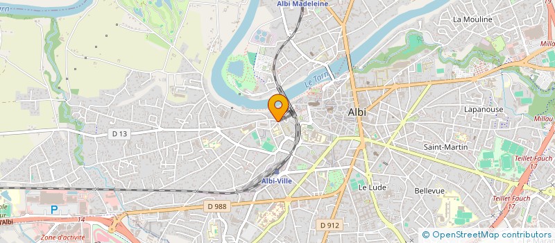 localisation de l'entreprise LES DELICES DU CASTELVIEL à ALBI