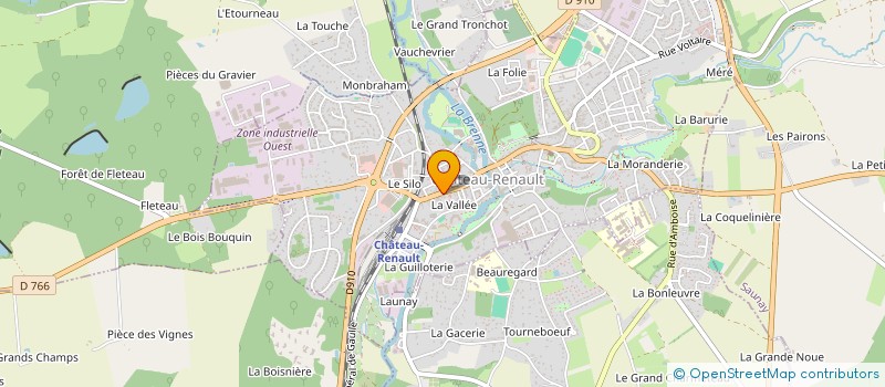 localisation de l'entreprise LES DELICES DU CHATEAU  CHATEAU-RENAULT