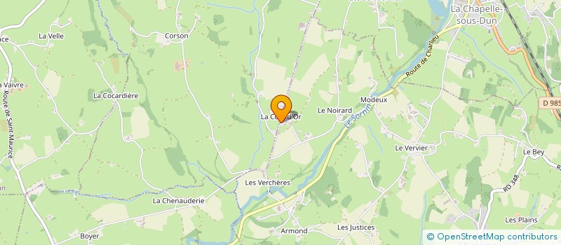 localisation de l'entreprise LES DELICES DU COIN  CHASSIGNY-SOUS-DUN