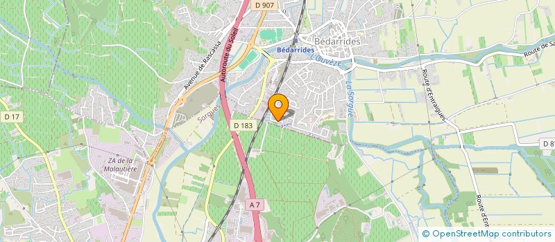 localisation de l'entreprise LES DELICES DU COMTAT  BEDARRIDES