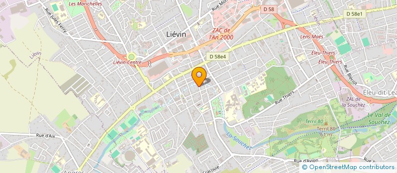 localisation de l'entreprise LES DELICES DU CREMIER à LIEVIN