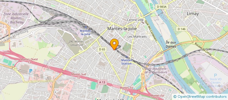 localisation de l'entreprise LES DELICES DU CUISTO  MANTES-LA-VILLE