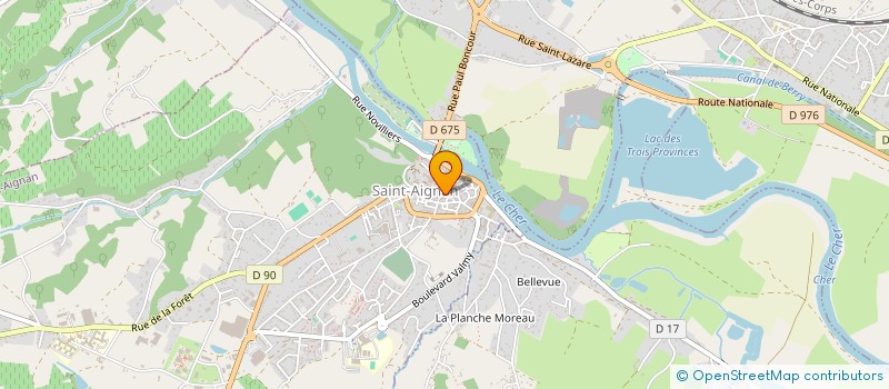 localisation de l'entreprise LES DELICES DU FOUR à SAINT-AIGNAN