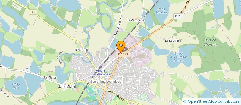 localisation de l'entreprise LES DELICES DU FROMAGER à VILLARS-LES-DOMBES