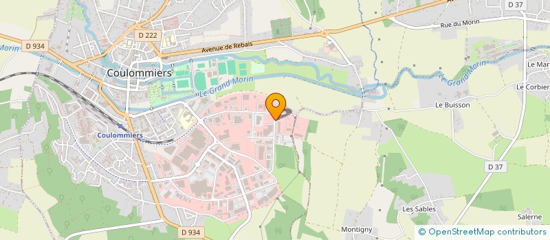 localisation de l'entreprise LES DELICES DU GRAND CHAMP  COULOMMIERS