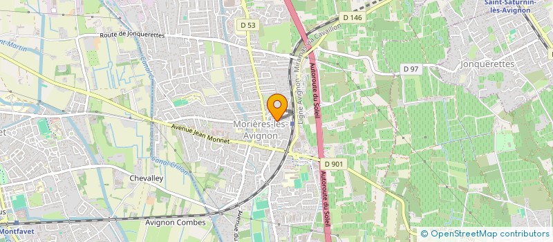 localisation de l'entreprise LES DELICES DU JARDIN à MORIERES LES AVIGNON