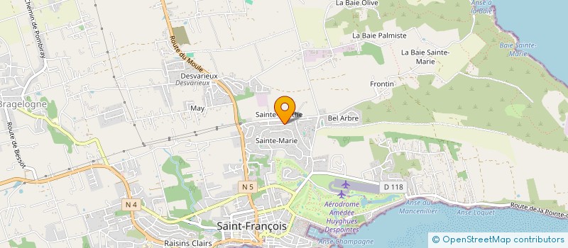 localisation de l'entreprise LES DELICES DU LEVANT à SAINT-FRANCOIS
