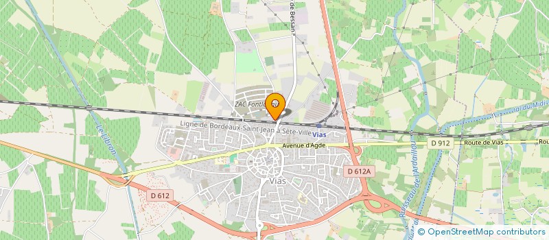 localisation de l'entreprise LES DELICES DU MARCHE  VIAS