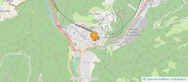 localisation de l'entreprise LES DELICES DU MARCHE à MOUTIERS