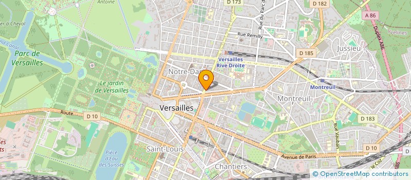 localisation de l'entreprise LES DELICES DU PALAIS à VERSAILLES