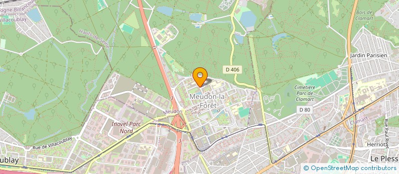 localisation de l'entreprise LES DELICES DU PARC à MEUDON