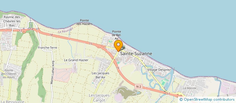 localisation de l'entreprise LES DELICES DU PHARE  SAINTE-SUZANNE