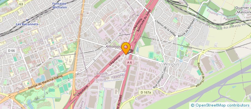 localisation de l'entreprise LES DELICES DU PLATEAU à ANTONY