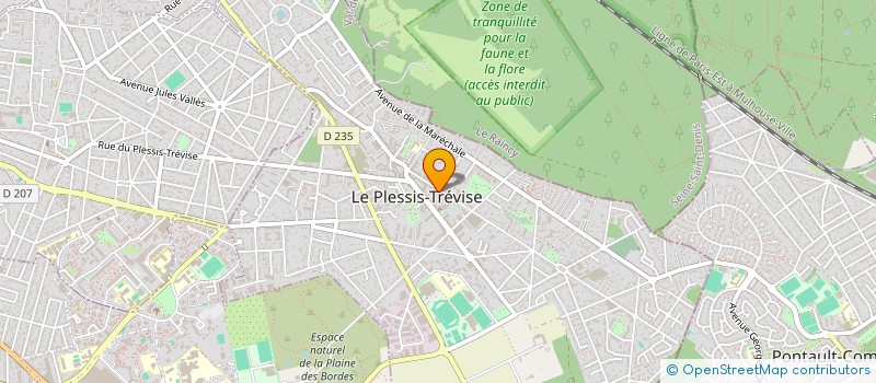 localisation de l'entreprise LES DELICES DU PLESSIS à LE PLESSIS-TREVISE