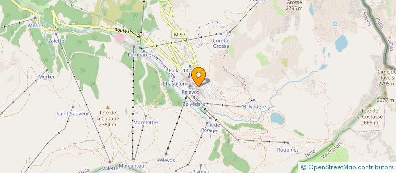 localisation de l'entreprise LES DELICES DU PONT DE CLANS  ISOLA