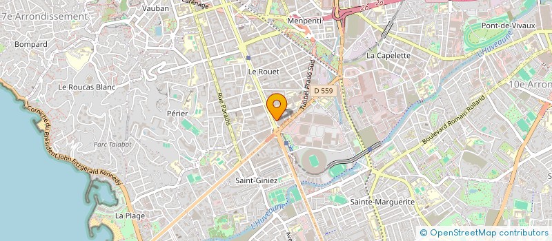 localisation de l'entreprise LES DELICES DU PRADO à MARSEILLE