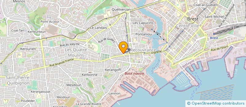 localisation de l'entreprise LES DELICES DU PRAT LEDAN à BREST