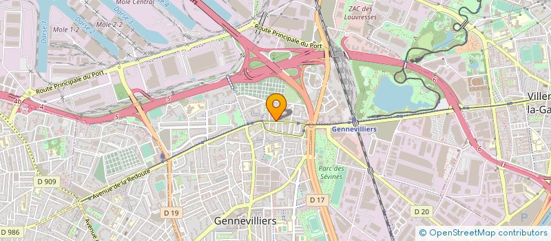 localisation de l'entreprise LES DELICES DU TERROIR à GENNEVILLIERS