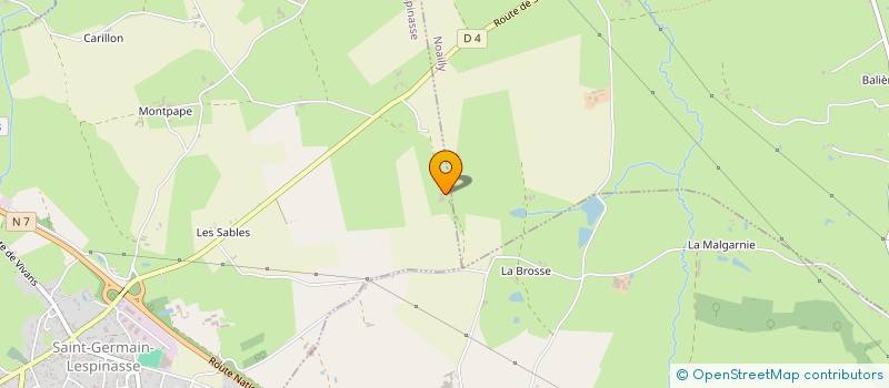 localisation de l'entreprise LES DELICES DU VIEUX MURIER  SAINT-GERMAIN-LESPINASSE
