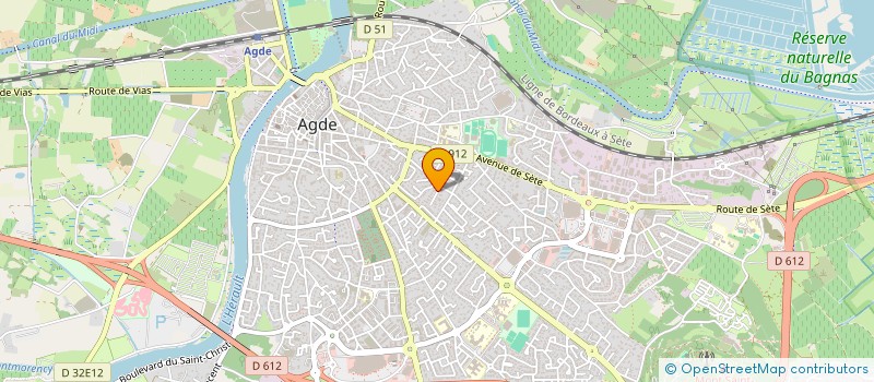 localisation de l'entreprise LES DELICES DU VIN à AGDE