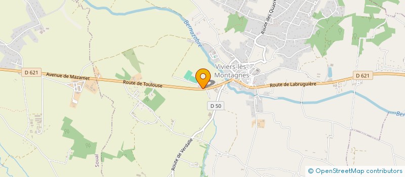 localisation de l'entreprise LES DELICES GOURMANDS  VIVIERS-LES-MONTAGNES