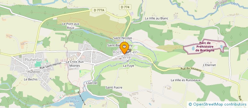 localisation de l'entreprise LES DELICES GOURMANDS D'ISA  ROCHEFORT-EN-TERRE