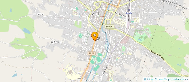 localisation de l'entreprise LES DELICES SALES SUCRES à AUCH