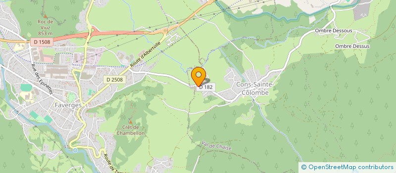 localisation de l'entreprise LES DELICES SAVOYARDS  VAL DE CHAISE