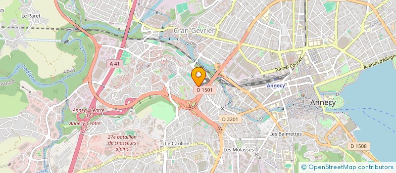 localisation de l'entreprise LES DELICES SUSPENDUES à ANNECY