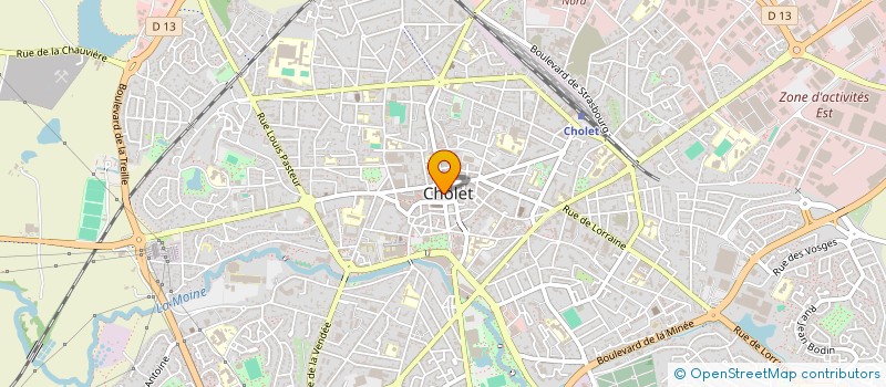 localisation de l'entreprise LES DELIRES DU PASSAGE à CHOLET