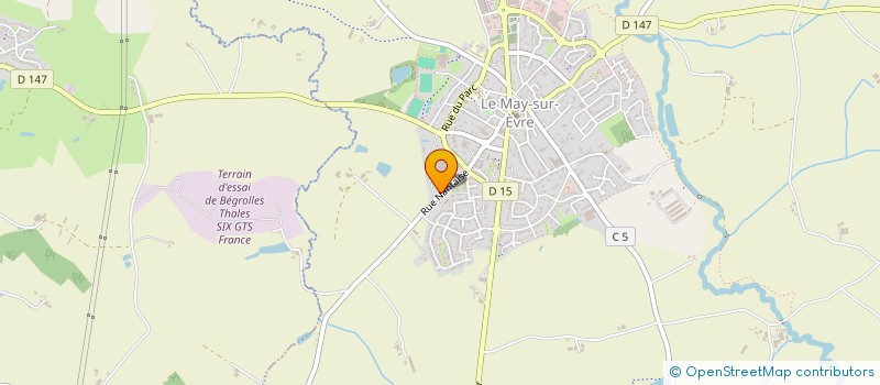 localisation de l'entreprise LES DELURES  LE MAY-SUR-EVRE