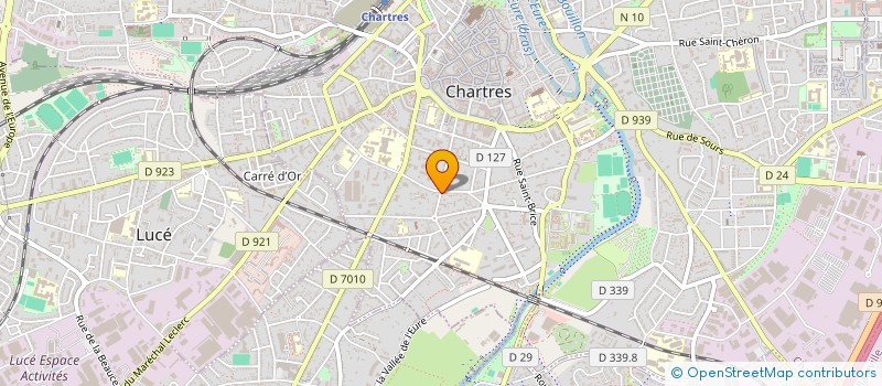 localisation de l'entreprise LES DEMENAGEURS BEAUCERONS à CHARTRES
