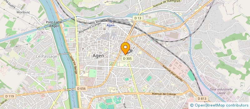 localisation de l'entreprise LES DEMENAGEURS DU SUD  AGEN