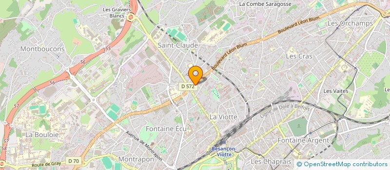 localisation de l'entreprise LES DEMENAGEURS FRANC-COMTOIS à BESANCON