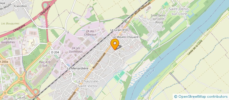 localisation de l'entreprise LES DEMEURES BLESOISES  LA CHAUSSEE-SAINT-VICTOR