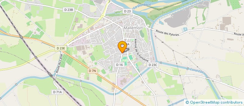 localisation de l'entreprise LES DEMEURES D'ANAIS  MALLEMORT