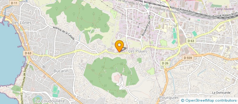 localisation de l'entreprise LES DEMEURES D AUTREFOIS à SIX-FOURS-LES-PLAGES