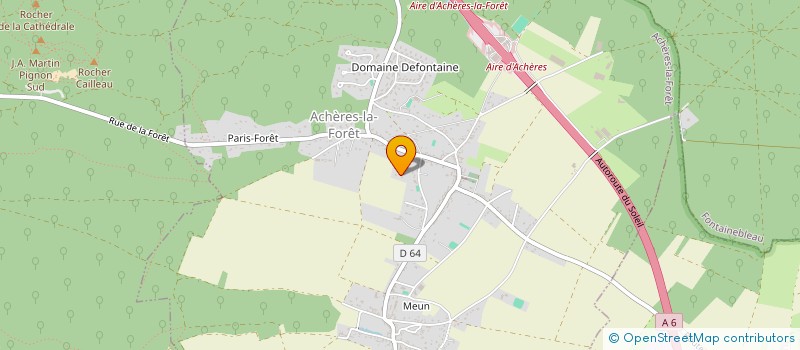 localisation de l'entreprise LES DEMEURES D'ILE DE FRANCE à ACHERES-LA-FORET