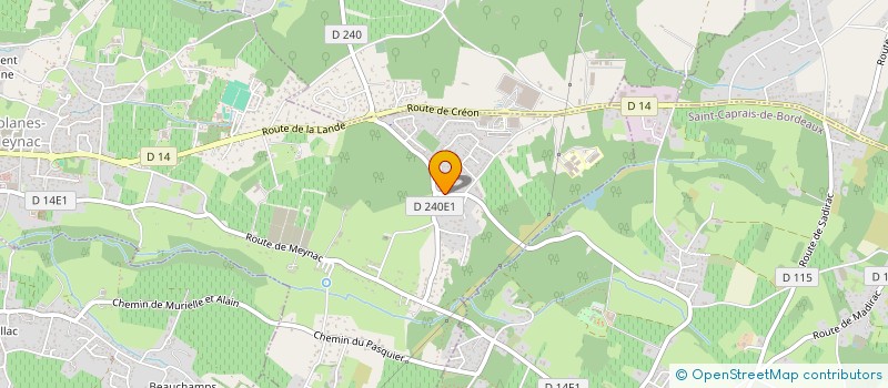 localisation de l'entreprise LES DEMEURES DE GALI  CAMBLANES-ET-MEYNAC