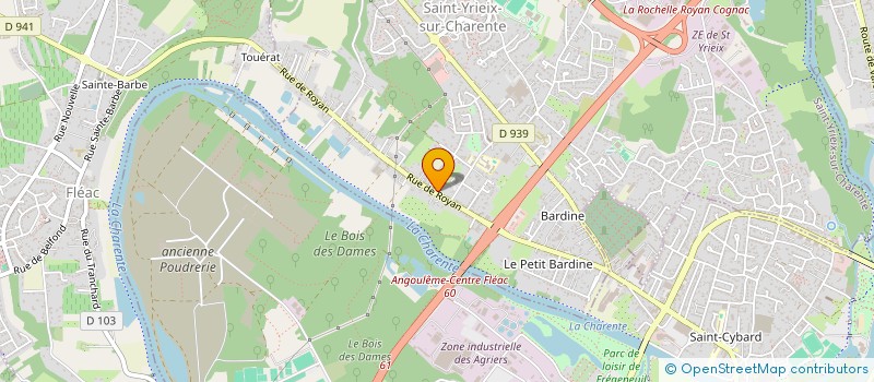 localisation de l'entreprise LES DEMEURES DE L'ATLANTIQUE  SAINT-YRIEIX-SUR-CHARENTE