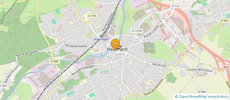 localisation de l'entreprise LES DEMEURES DE L'AVESNOIS  HAUTMONT