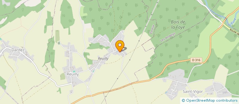 localisation de l'entreprise LES DEMEURES DE L'EURE à REUILLY