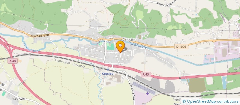 localisation de l'entreprise LES DEMEURES DE L'EXTRAZ  CESSIEU