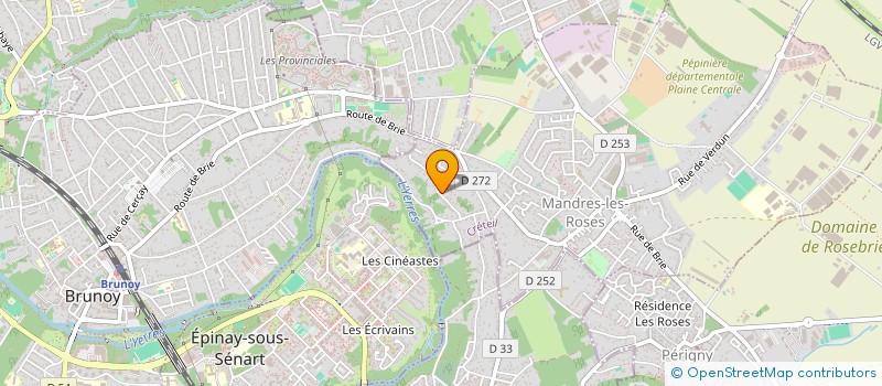 localisation de l'entreprise LES DEMEURES DE L'YERRES  MANDRES-LES-ROSES