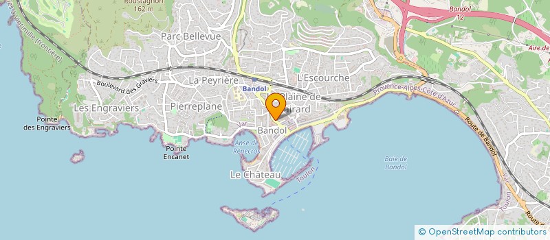 localisation de l'entreprise LES DEMEURES DE MARCELLE  BANDOL